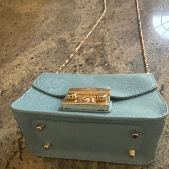 Furla Metropolis small turquoise crossbody bag- nwt - Picture 8 of 13
